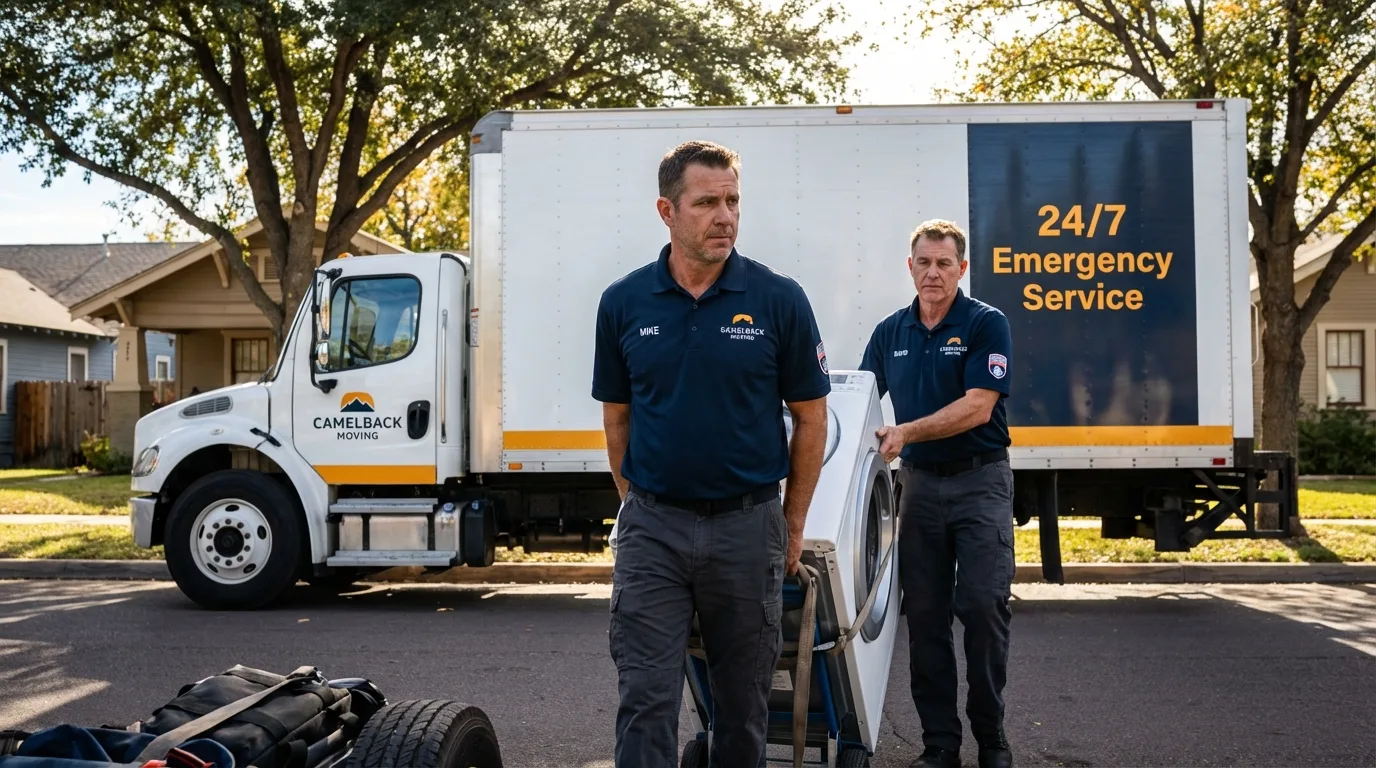 CamelBack Moving crew loading furniture in Rehoboth Beach, DE